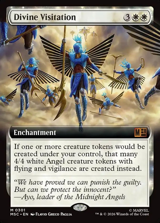 2026 Marvel Super Heroes Commander Divine Visitation #301 mythic card image