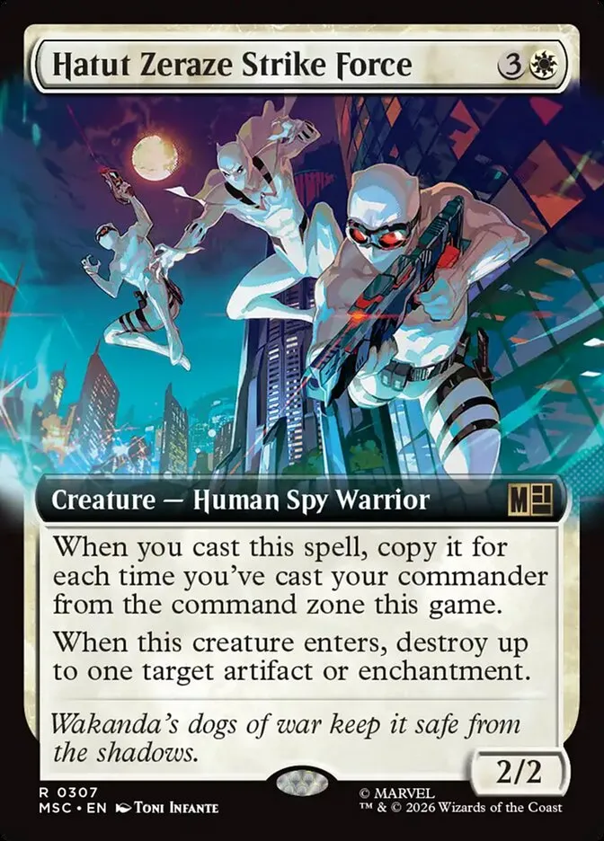 2026 Marvel Super Heroes Commander Hatut Zeraze Strike Force #307 rare card image