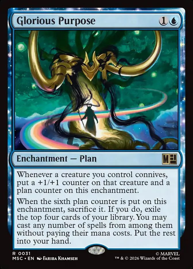 2026 Marvel Super Heroes Commander Glorious Purpose rare #31 rare card image