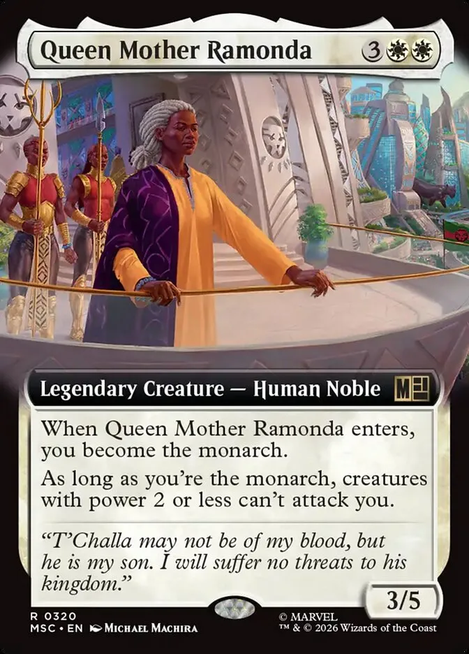 2026 Marvel Super Heroes Commander Queen Mother Ramonda #320 rare card image