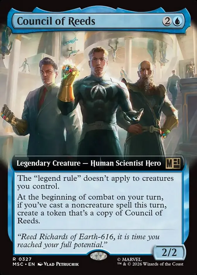 2026 Marvel Super Heroes Commander Council of Reeds #327 rare card image