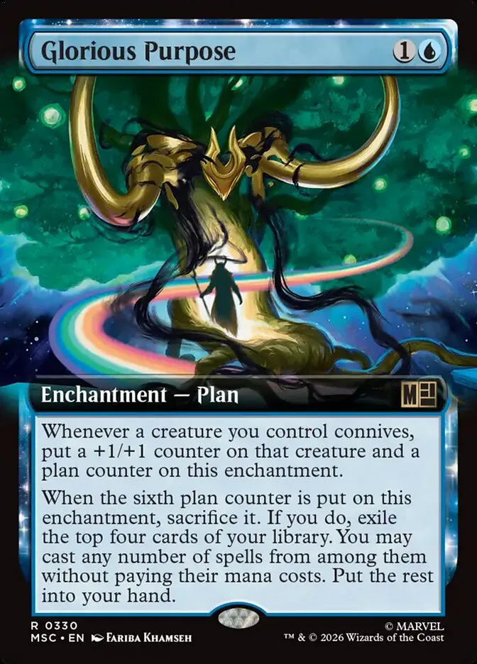 2026 Marvel Super Heroes Commander Glorious Purpose rare #330 rare card image