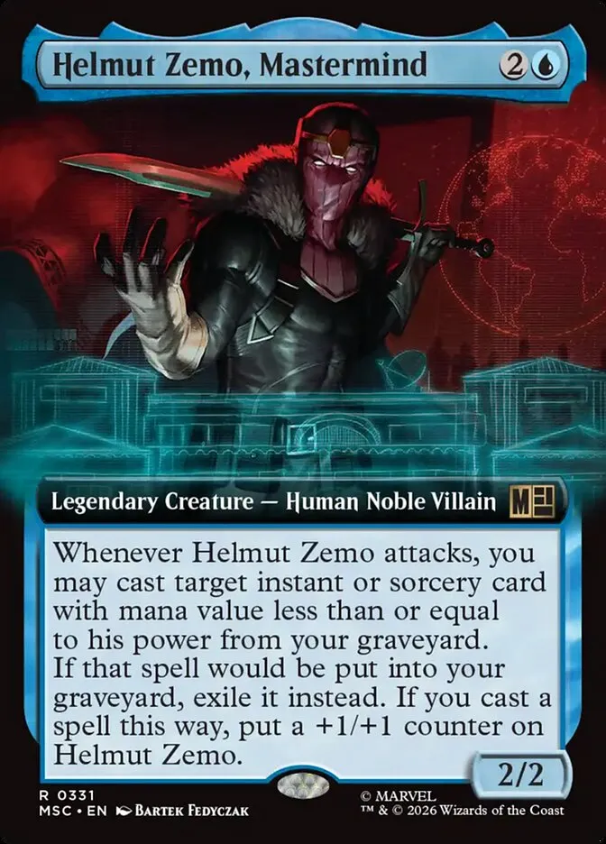 2026 Marvel Super Heroes Commander Helmut Zemo, Mastermind rare #331 rare card image