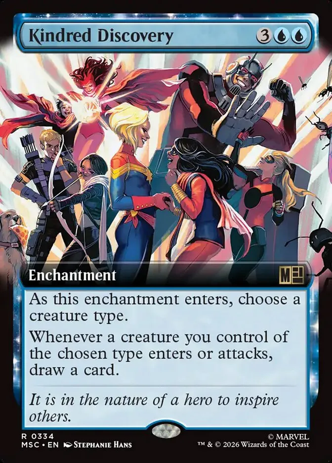 2026 Marvel Super Heroes Commander Kindred Discovery #334 rare card image