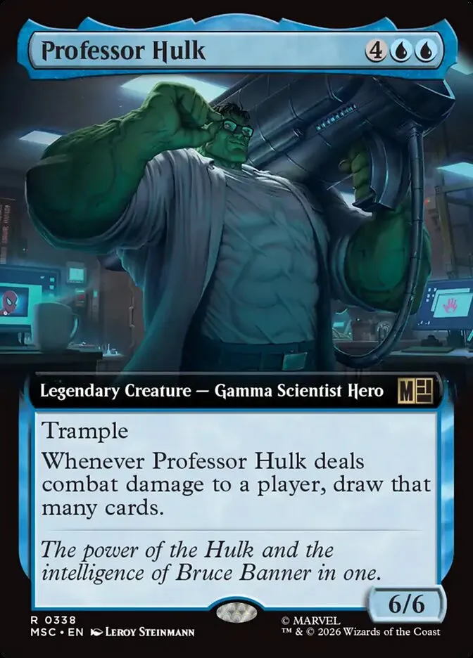 2026 Marvel Super Heroes Commander Professor Hulk #338 rare card image