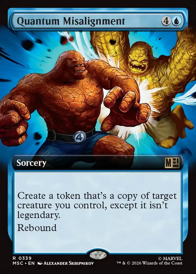 2026 Marvel Super Heroes Commander Quantum Misalignment rare #339 rare card image