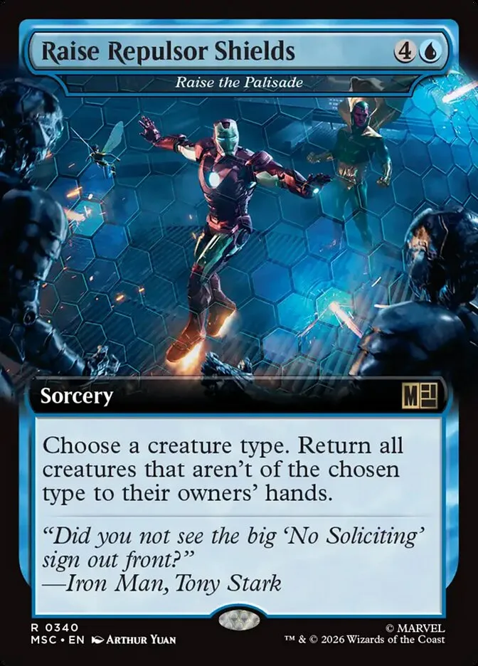 2026 Marvel Super Heroes Commander Raise the Palisade #340 rare card image