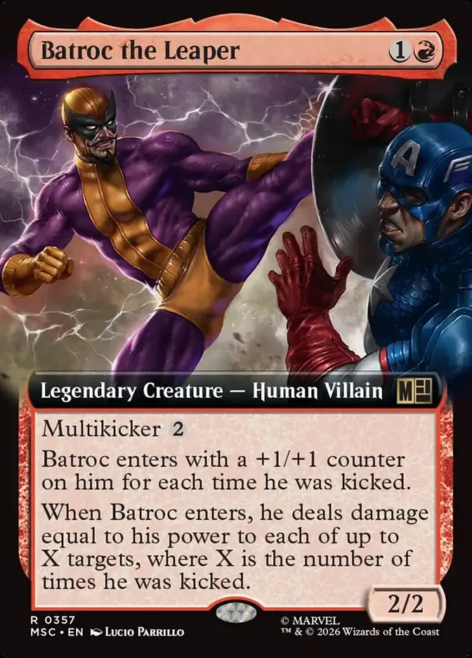 2026 Marvel Super Heroes Commander Batroc the Leaper #357 rare card image