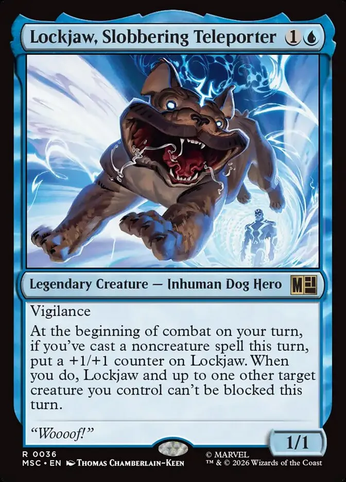 2026 Marvel Super Heroes Commander Lockjaw, Slobbering Teleporter rare #36 rare card image