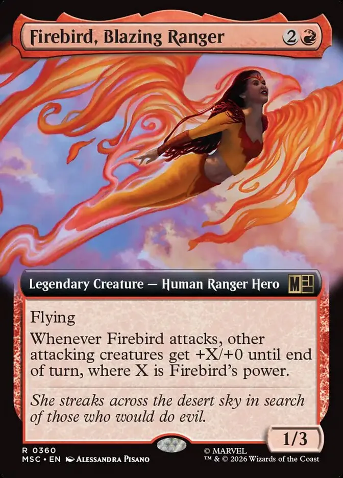 2026 Marvel Super Heroes Commander Firebird, Blazing Ranger #360 rare card image