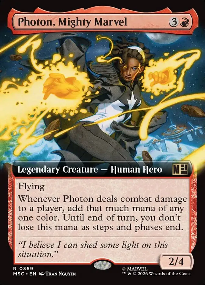 2026 Marvel Super Heroes Commander Photon, Mighty Marvel rare #369 rare card image