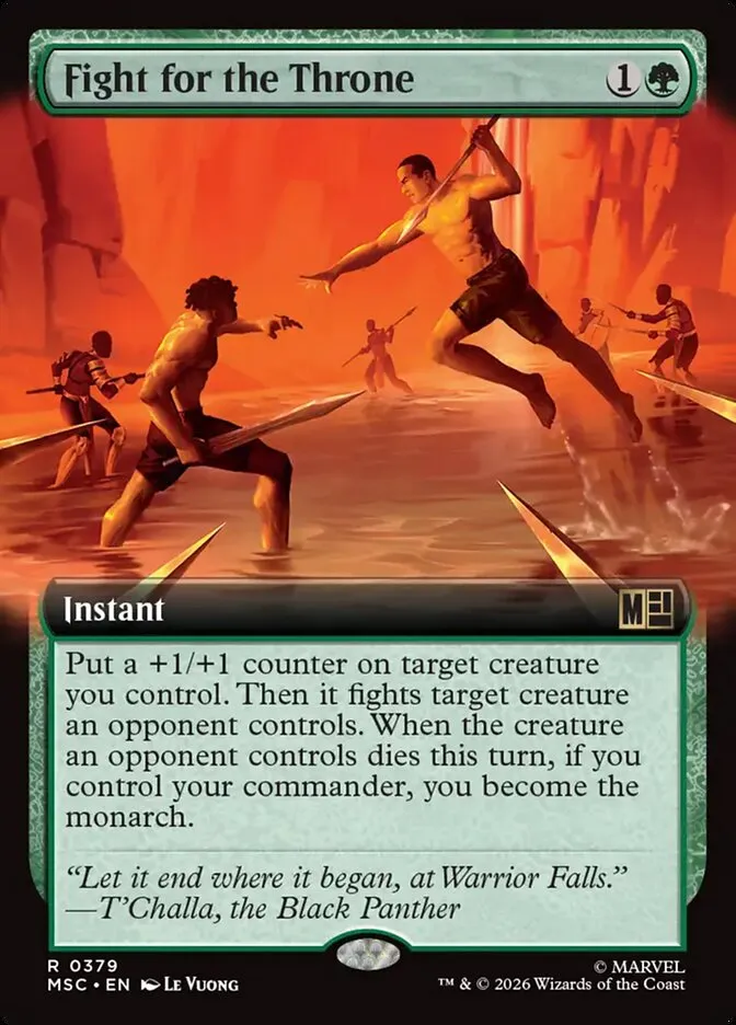 2026 Marvel Super Heroes Commander Fight for the Throne #379 rare card image
