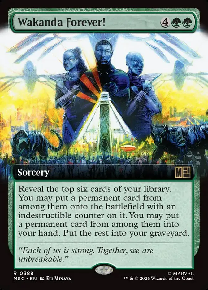 2026 Marvel Super Heroes Commander Wakanda Forever! #388 rare card image