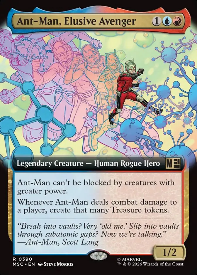 2026 Marvel Super Heroes Commander Ant-Man, Elusive Avenger #390 rare card image