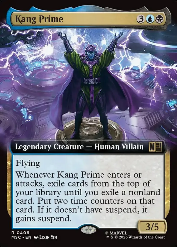 2026 Marvel Super Heroes Commander Kang Prime #406 rare card image