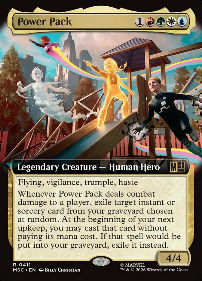 2026 Marvel Super Heroes Commander Power Pack #411 rare card image