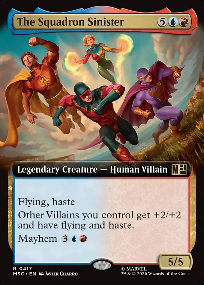 2026 Marvel Super Heroes Commander The Squadron Sinister #417 rare card image
