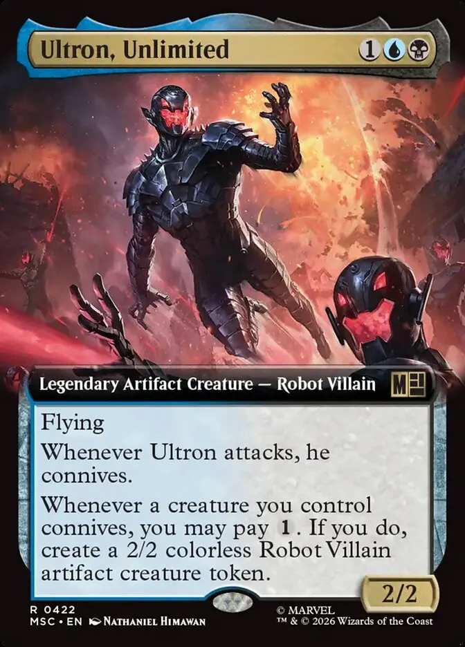 2026 Marvel Super Heroes Commander Ultron, Unlimited #422 rare card image