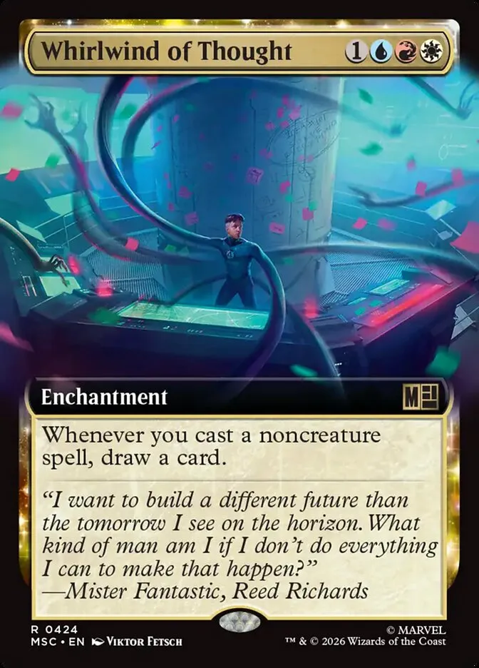 2026 Marvel Super Heroes Commander Whirlwind of Thought #424 rare card image