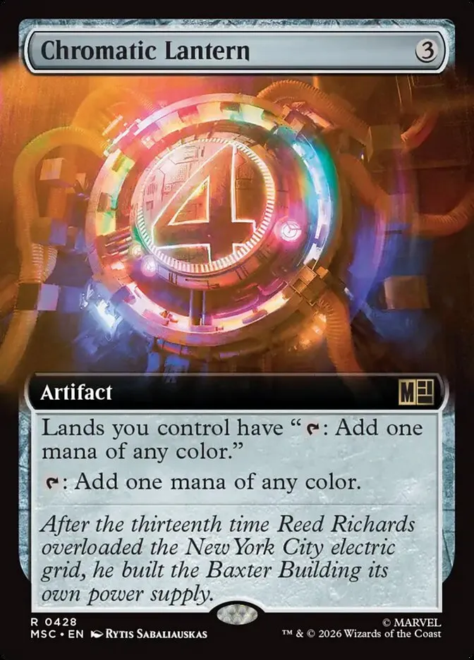 2026 Marvel Super Heroes Commander Chromatic Lantern #428 rare card image