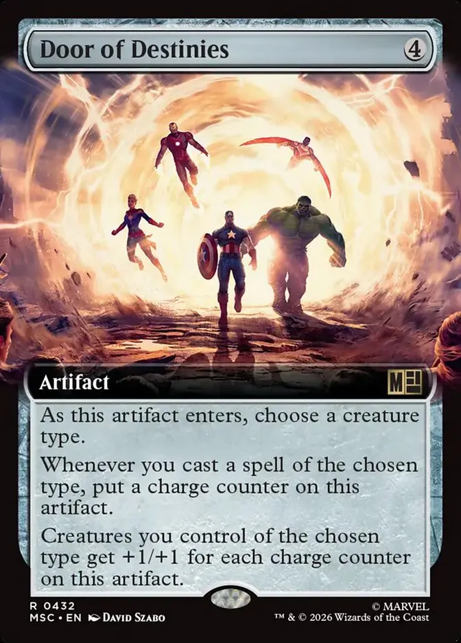 2026 Marvel Super Heroes Commander Door of Destinies #432 rare card image