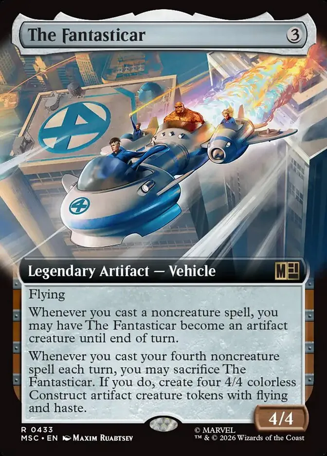 2026 Marvel Super Heroes Commander The Fantasticar #433 rare card image