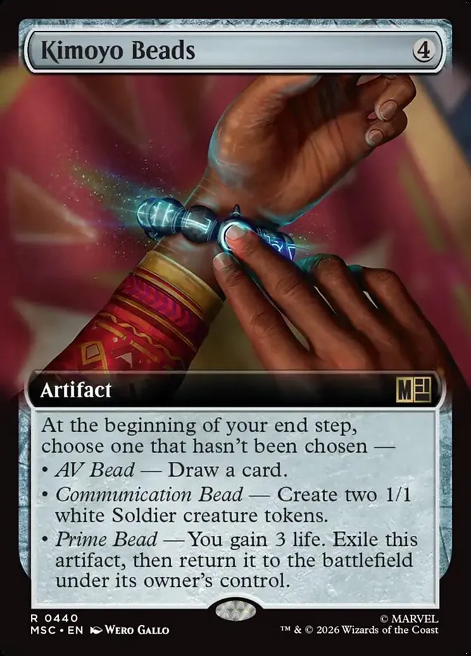 2026 Marvel Super Heroes Commander Kimoyo Beads #440 rare card image