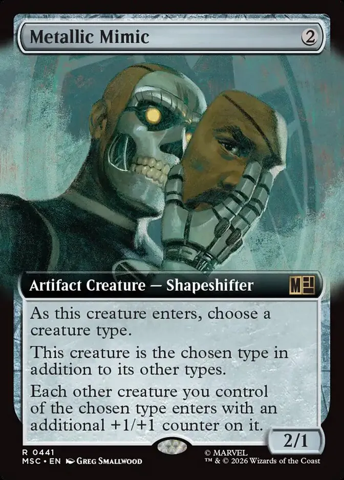 2026 Marvel Super Heroes Commander Metallic Mimic #441 rare card image