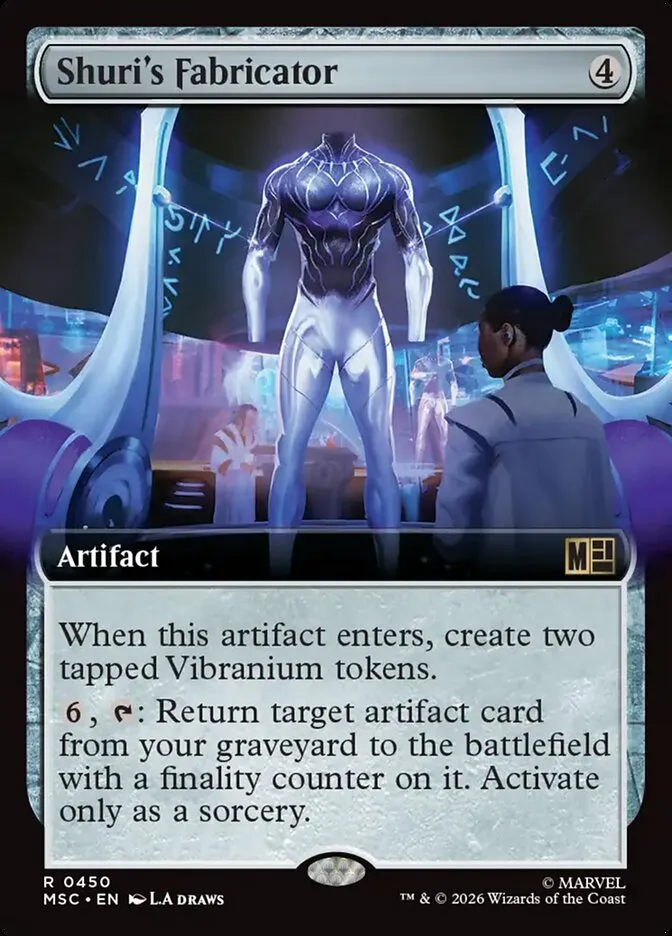2026 Marvel Super Heroes Commander Shuri's Fabricator #450 rare card image