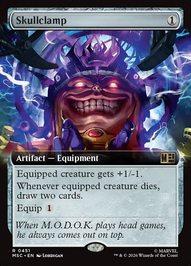 2026 Marvel Super Heroes Commander Skullclamp #451 rare card image