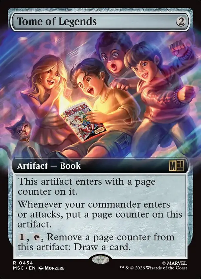 2026 Marvel Super Heroes Commander Tome of Legends #454 rare card image