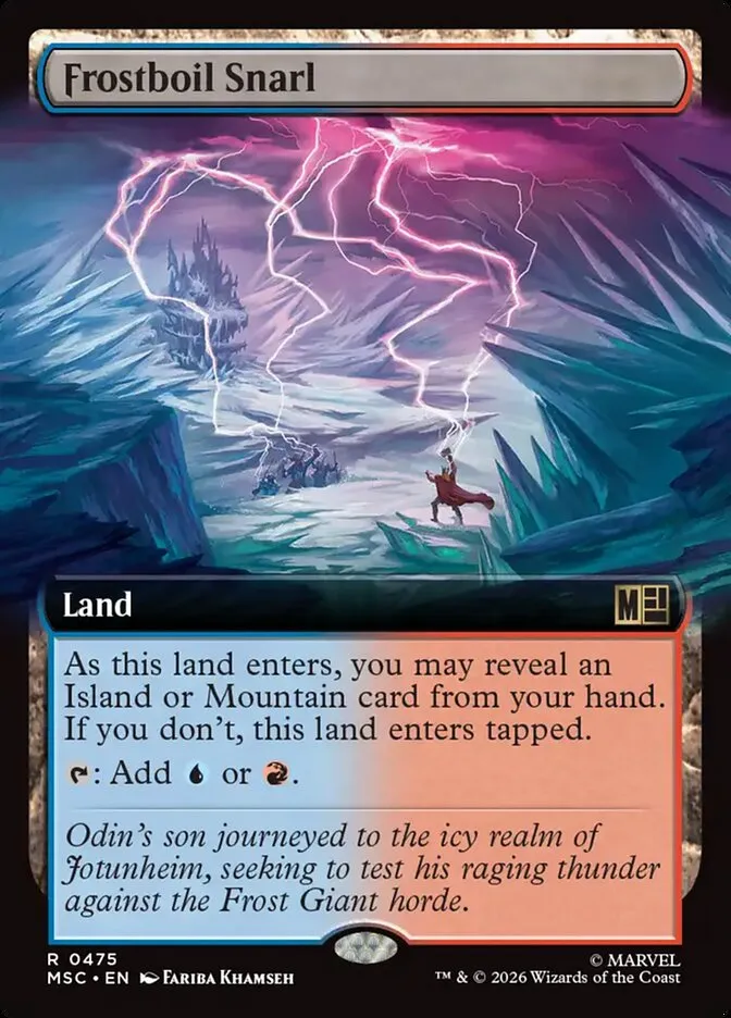 2026 Marvel Super Heroes Commander Frostboil Snarl #475 rare card image