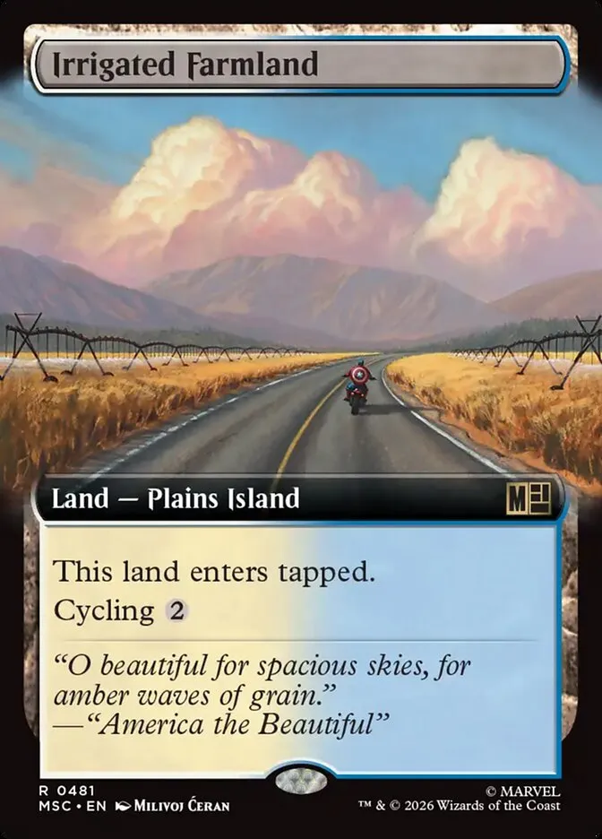 2026 Marvel Super Heroes Commander Irrigated Farmland #481 rare card image