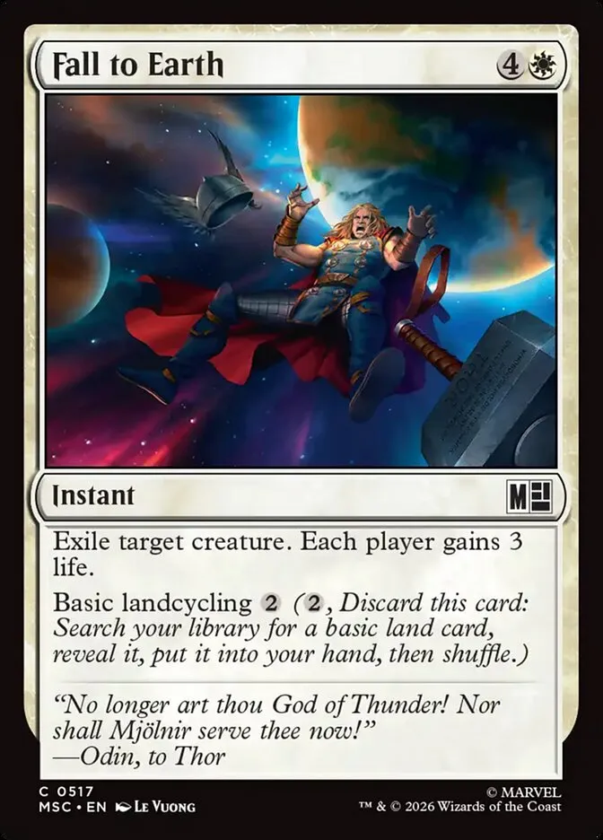 2026 Marvel Super Heroes Commander Fall to Earth common #517 common card image