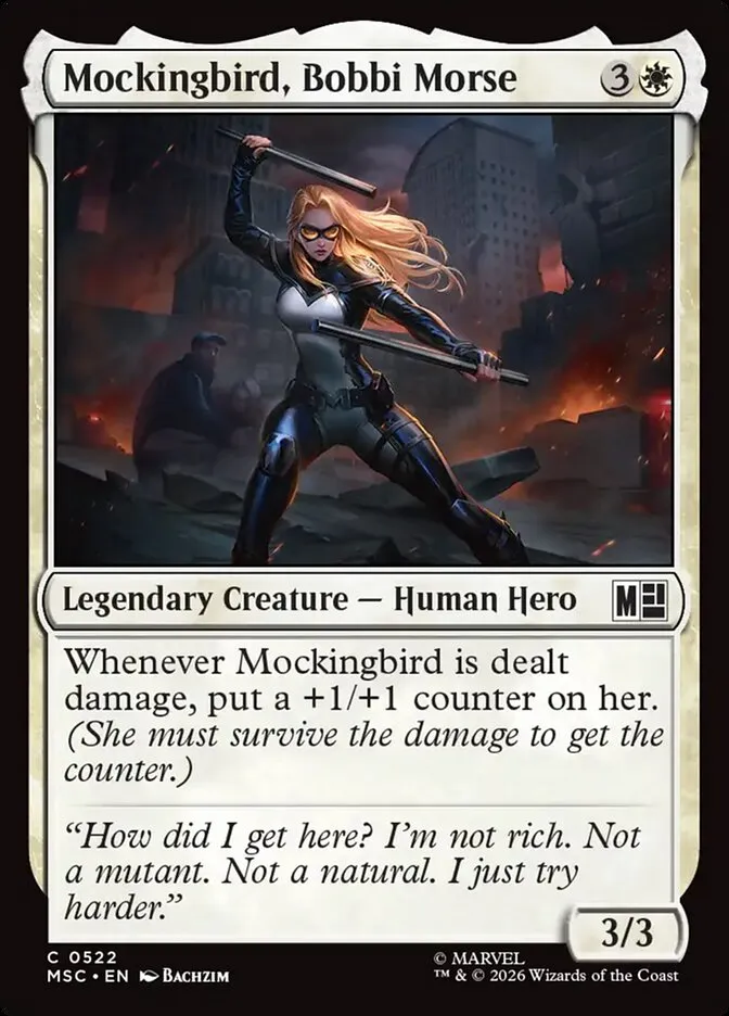 2026 Marvel Super Heroes Commander Mockingbird, Bobbi Morse common #522 common card image