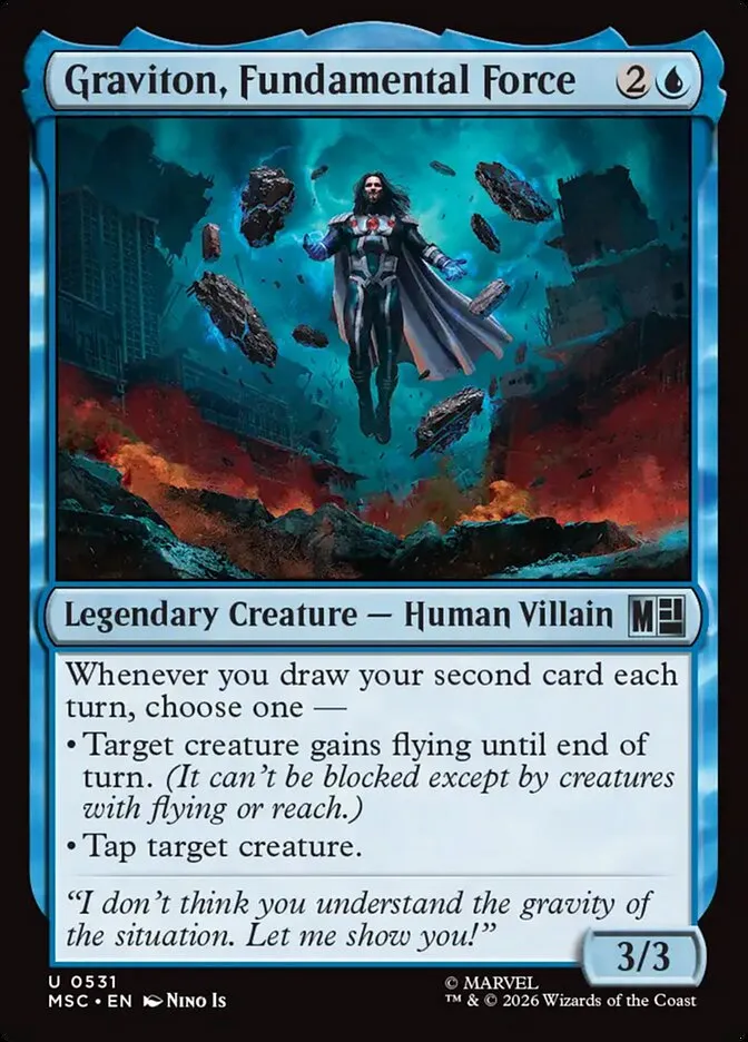 2026 Marvel Super Heroes Commander Graviton, Fundamental Force #531 uncommon card image