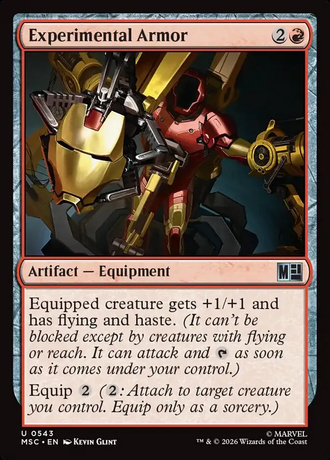 2026 Marvel Super Heroes Commander Experimental Armor uncommon #543 uncommon card image