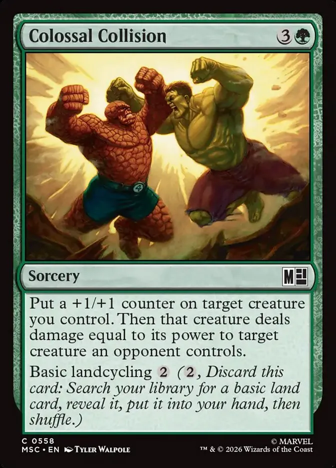 2026 Marvel Super Heroes Commander Colossal Collision common #558 common card image