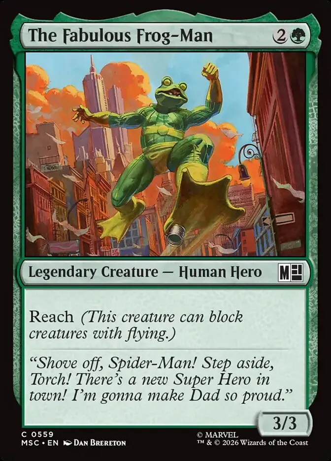 2026 Marvel Super Heroes Commander The Fabulous Frog-Man common #559 common card image