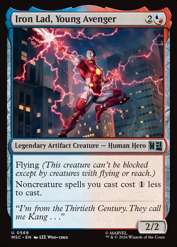 2026 Marvel Super Heroes Commander Iron Lad, Young Avenger #569 uncommon card image