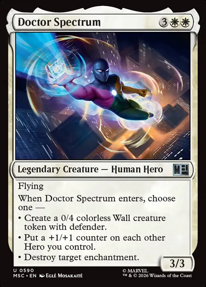 2026 Marvel Super Heroes Commander Doctor Spectrum #590 uncommon card image