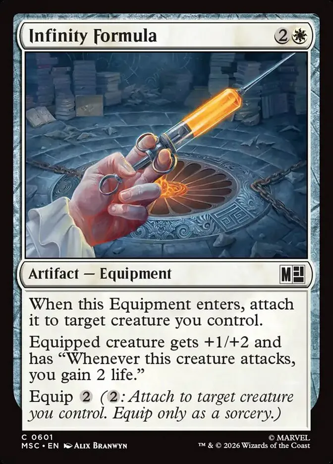2026 Marvel Super Heroes Commander Infinity Formula common #601 common card image