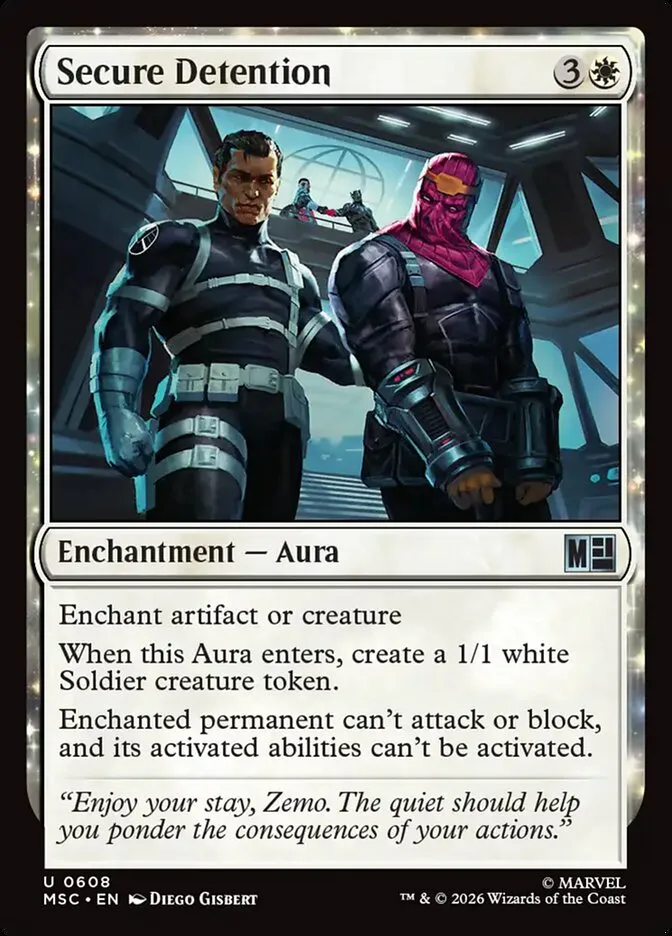 2026 Marvel Super Heroes Commander Secure Detention #608 uncommon card image