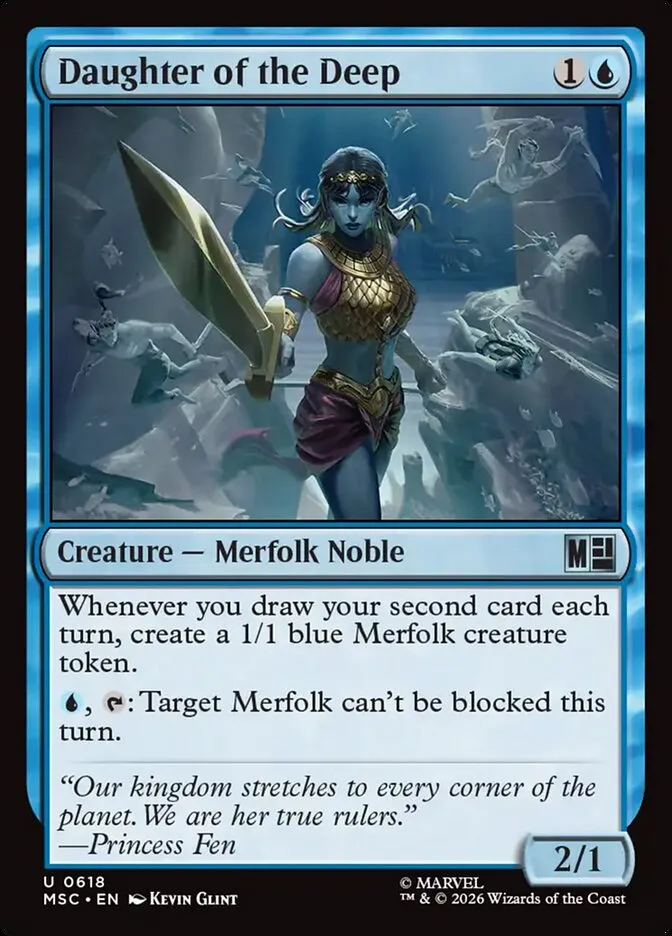 2026 Marvel Super Heroes Commander Daughter of the Deep #618 uncommon card image