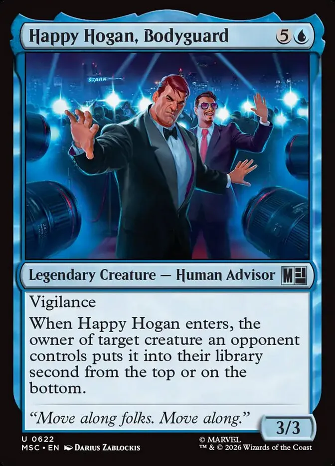 2026 Marvel Super Heroes Commander Happy Hogan, Bodyguard #622 uncommon card image