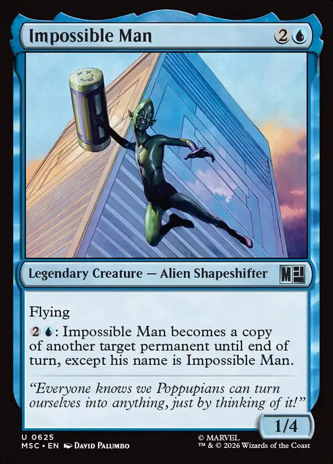 2026 Marvel Super Heroes Commander Impossible Man uncommon #625 uncommon card image