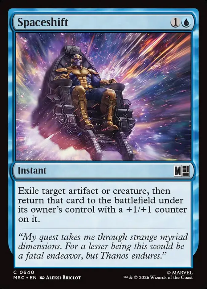2026 Marvel Super Heroes Commander Spaceshift common #640 common card image
