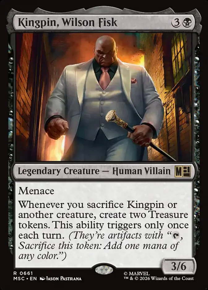 2026 Marvel Super Heroes Commander Kingpin, Wilson Fisk #661 rare card image
