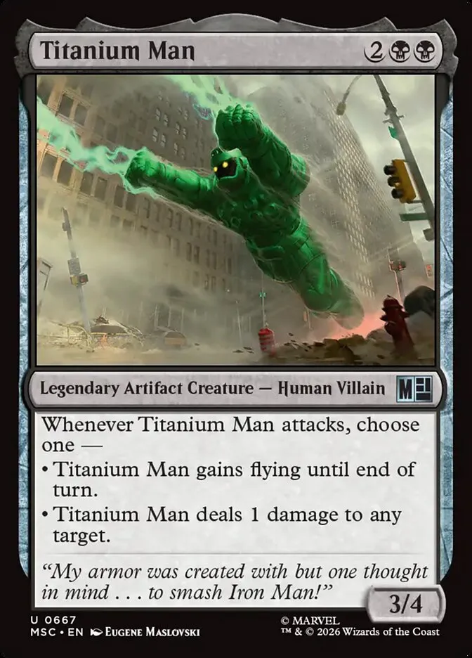 2026 Marvel Super Heroes Commander Titanium Man uncommon #667 uncommon card image