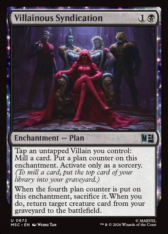 2026 Marvel Super Heroes Commander Villainous Syndication #672 uncommon card image